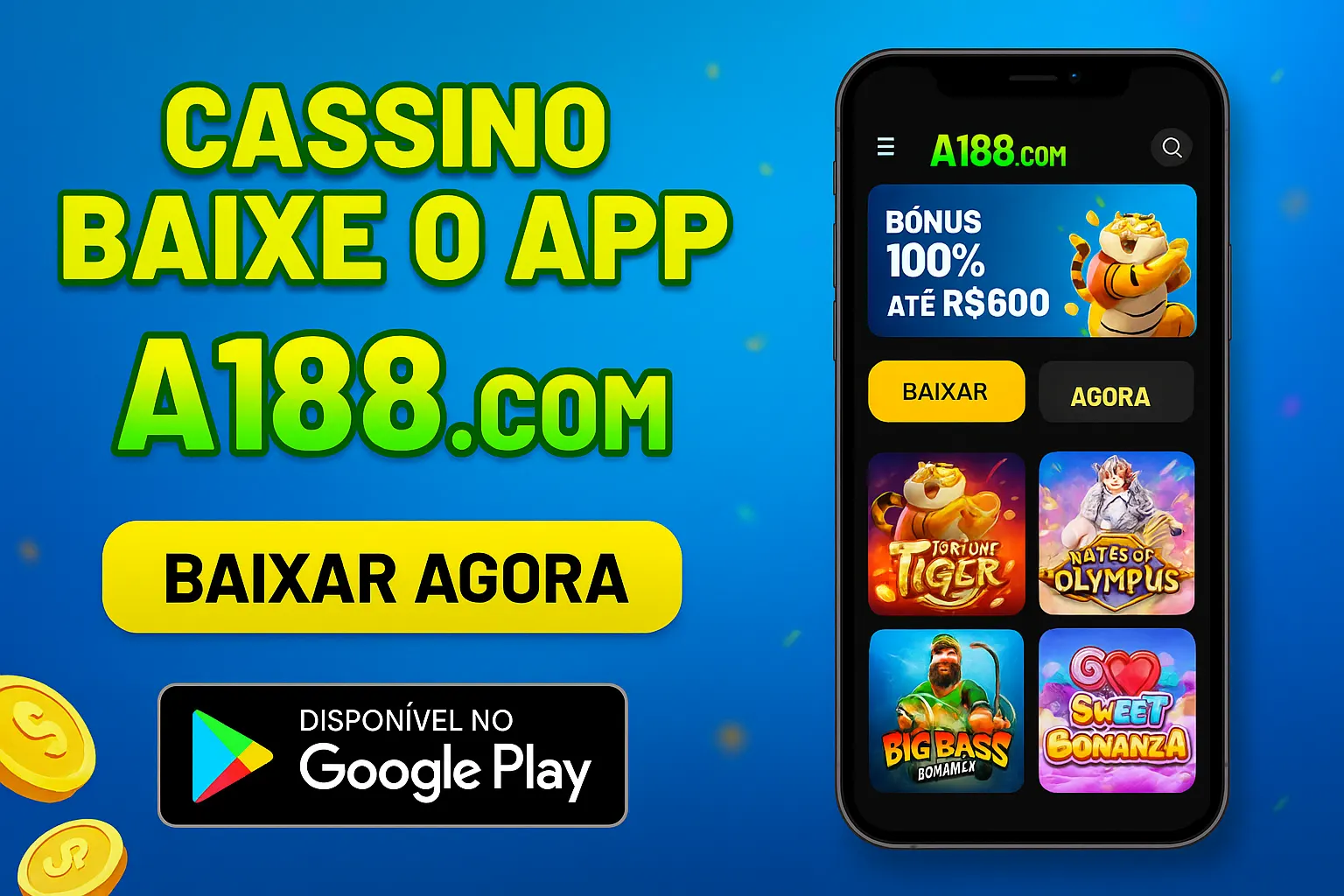 Baixar o A188.com Cassino App