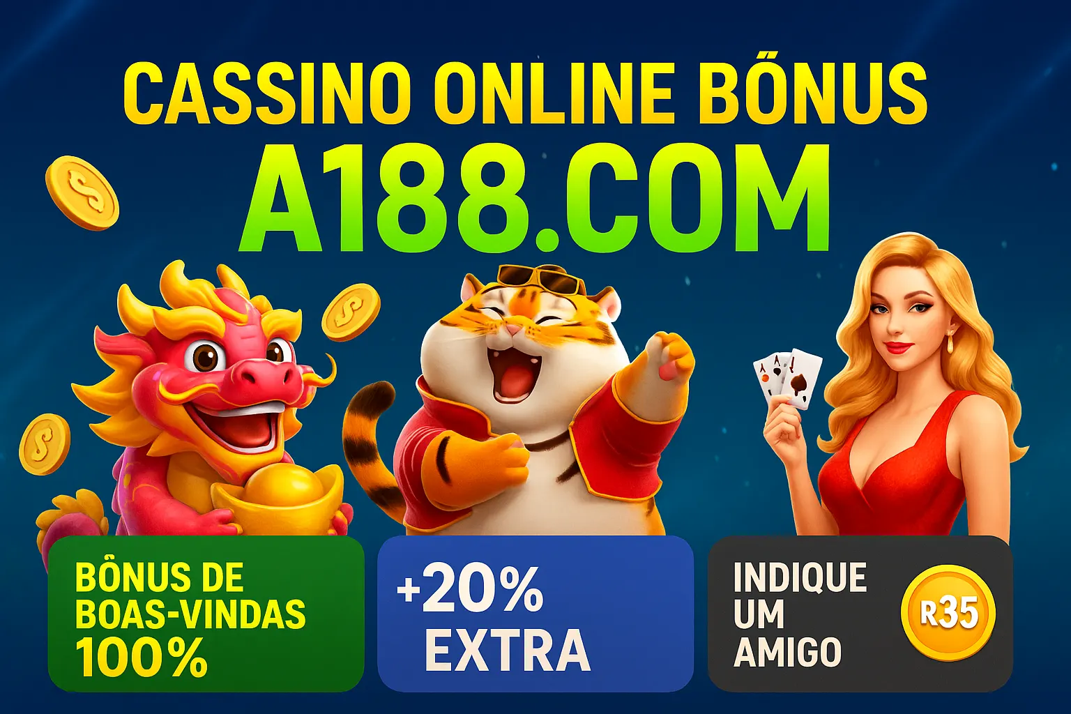 O bônus promocional A188.com é uma ótima maneira de começar sua aventura